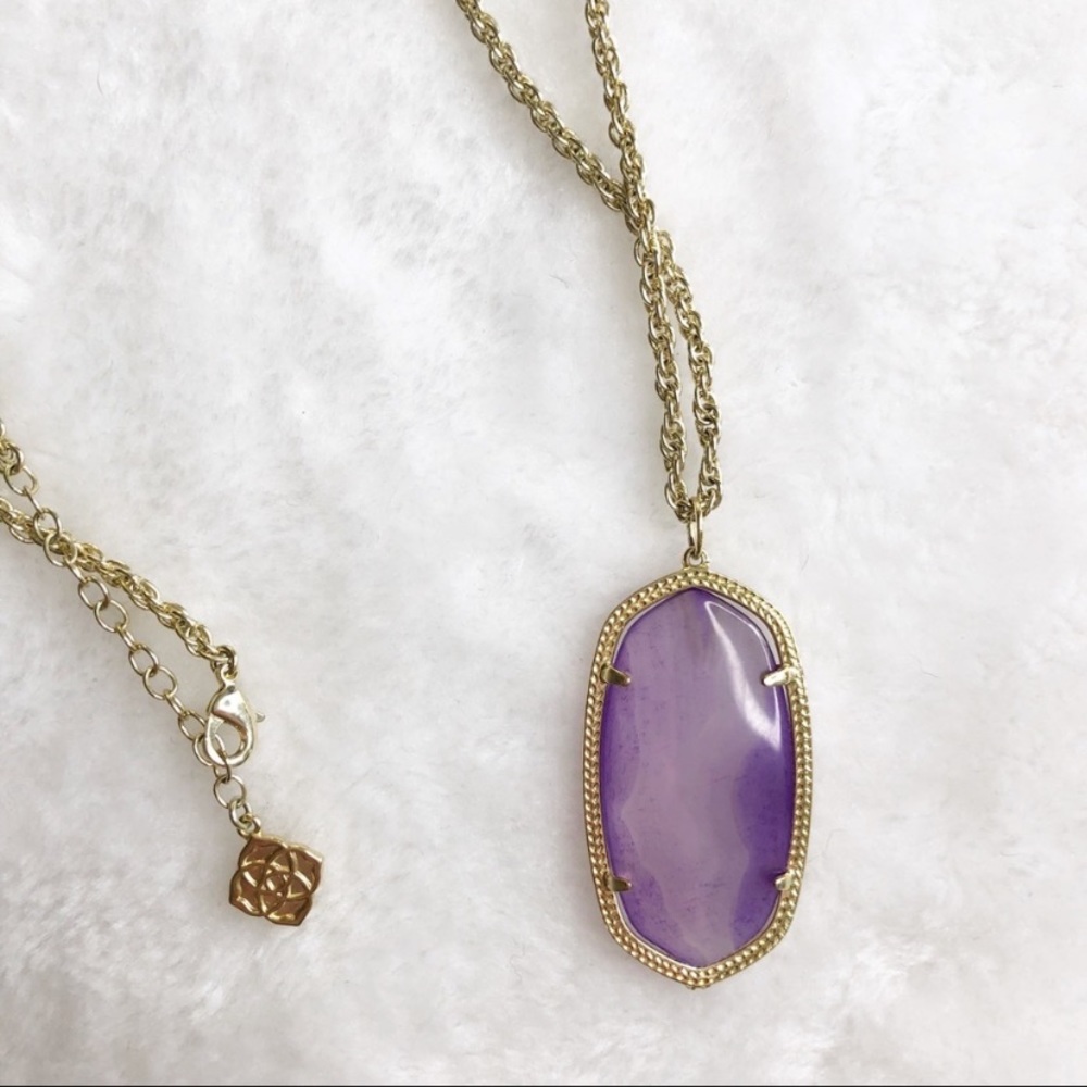 Kendra Scott purple banded agate Rae